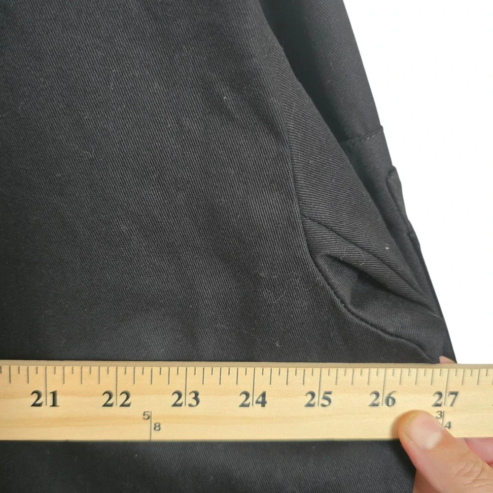 ASOS Black Twill Bomber Jacket 5XL Long‎ Zip Front Pockets Minimal Oversized Men